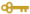 Gold skeleton key